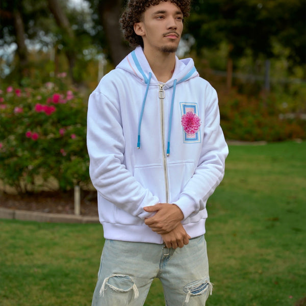 White hoodie
