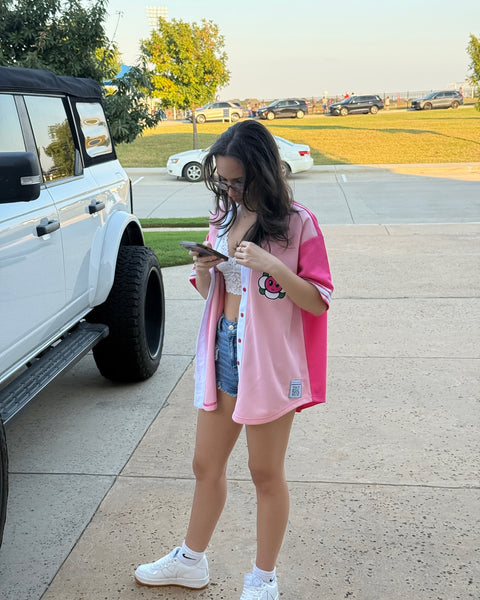 Baseball Jersey Pink