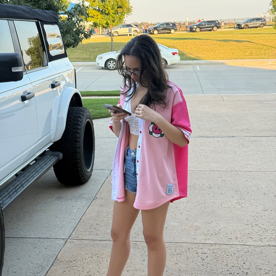 Baseball Jersey Pink