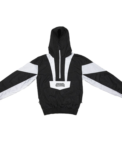 Windbreaker Pullover Black/White