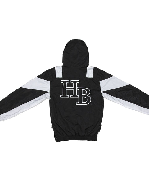 Windbreaker Pullover Black/White