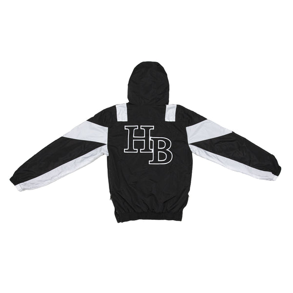 Windbreaker Pullover Black/White